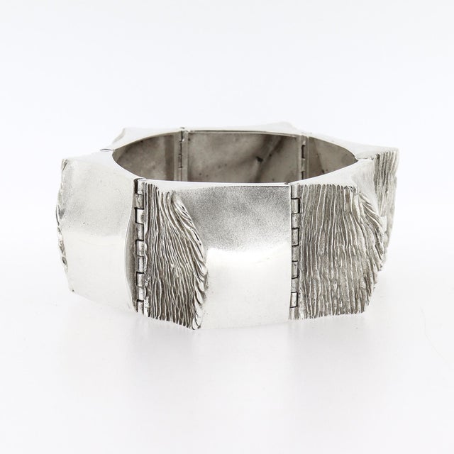 Finnish Modernist Matti Hyvärinen for Sirokoro Sterling Silver Link Bracelet For Sale - Image 13 of 18