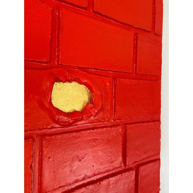“WALL” Abstract sculpture painting by Italian artist Maria Savino 2013