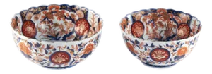 Antique Japanese Imari Bowls, 1900, Set of 2