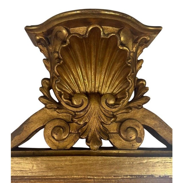 Brown 19th Century Italian Giltwood Mirror For Sale - Image 8 of 12