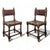 Set of Brown Espoagnole Chairs with Leather Straps For Sale - Image 6 of 6