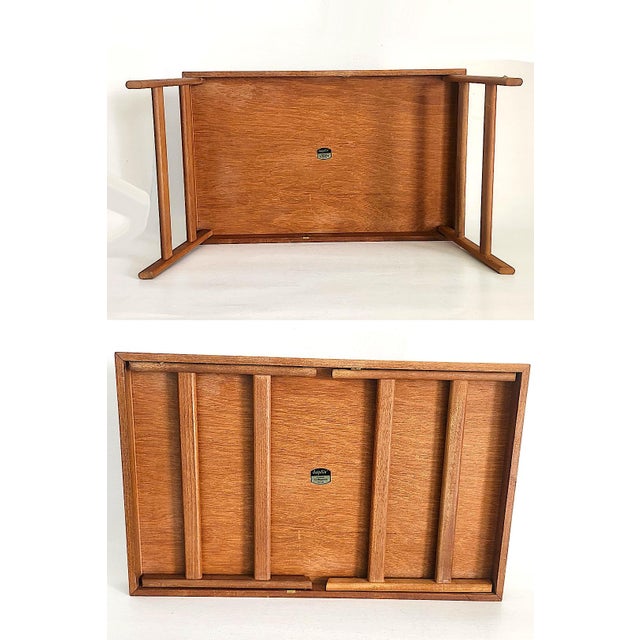 1970s Teak Wood Folding Bed/Lap Tray For Sale - Image 10 of 12
