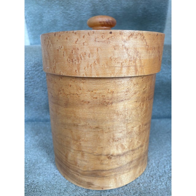 Shaker Style Birds Eye Maple Ice Bucket, Bench-Made For Sale - Image 4 of 12