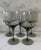 Set of 6 vintage Orrefors Rhapsody Smoke cordial glasses in a beautiful smoky gray color with a characteristic gradient...