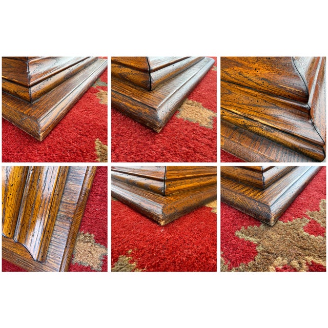 Vintage Jacobean Revival Oak Barley Twist 42" Fern / Plant Stand Pedestal For Sale - Image 14 of 14