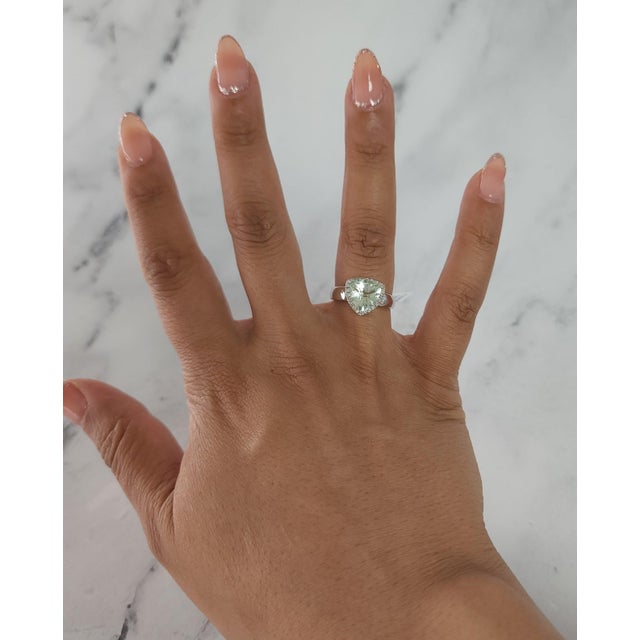 ♥ Product Summary ♥ Stone Name: Diamond & Green Amethyst Approx. Total Carat Weight: 2.37cttw Approx. Amethyst Weight:...