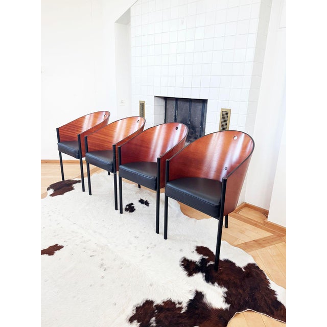 Original 1984 "Costes" Dining Chairs Attributed to Philippe Starck for Driade — Set of 4 For Sale - Image 14 of 16