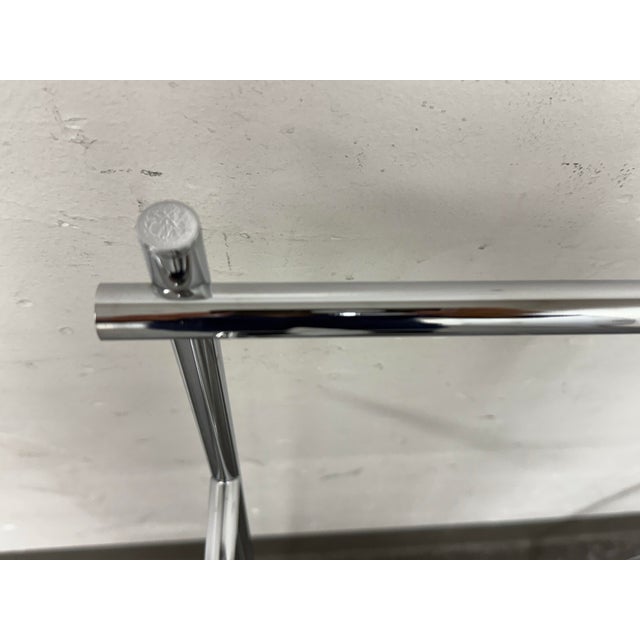 West Elm Modern Overhang Freestanding Towel Rack For Sale - Image 11 of 12