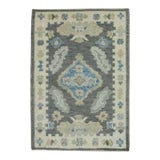 Oriental Hand Knotted Rug Turkish Oushak 2'2" x 3'1" For Sale