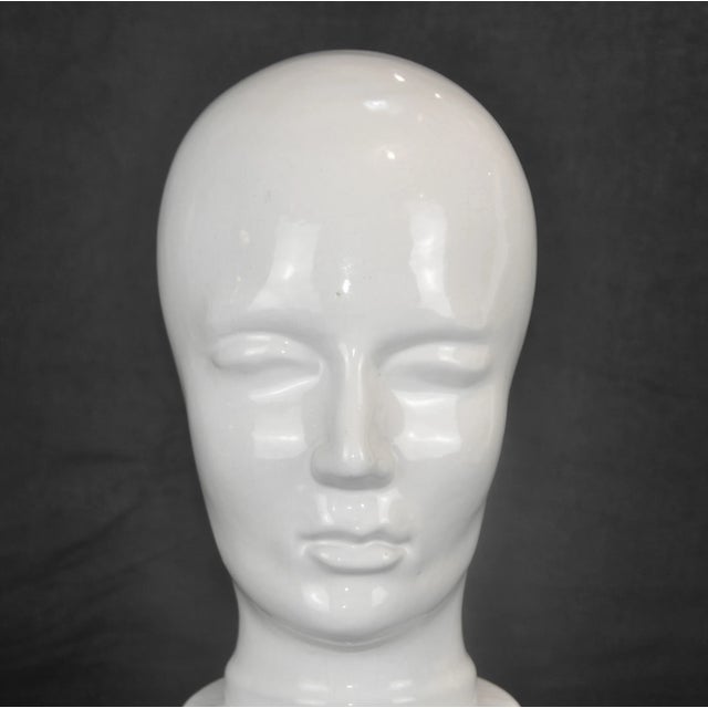 German Ceramic Head, 1970s For Sale - Image 4 of 8