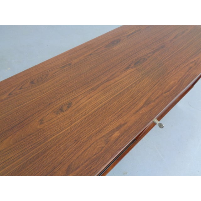 Small Rosewood Office Sideboard with Sliding Doors, Germany, 1960s For Sale - Image 12 of 17