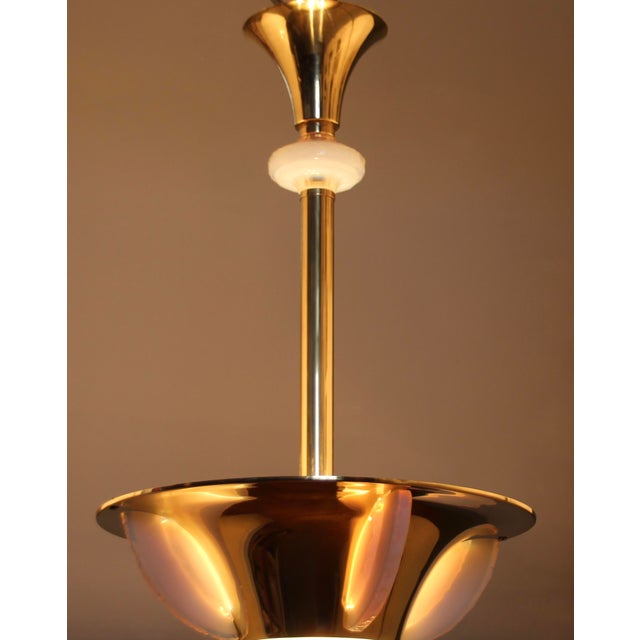 1930s Art Deco Pendant Lamp in the style of Jean Perzel, 1930s For Sale - Image 5 of 13