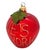Add this vintage Bloomingdale’s big apple Christmas glass ornament to your holiday decor. Signed “Bloomie’s New York”. In...