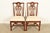 English Henredon Georgian Carved Mahogany Side Chairs or Dining Chairs, Pair For Sale - Image 3 of 14