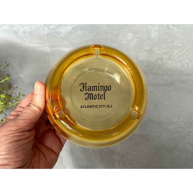Vintage Glass Atlantic City Hotel Ashtray For Sale - Image 10 of 10