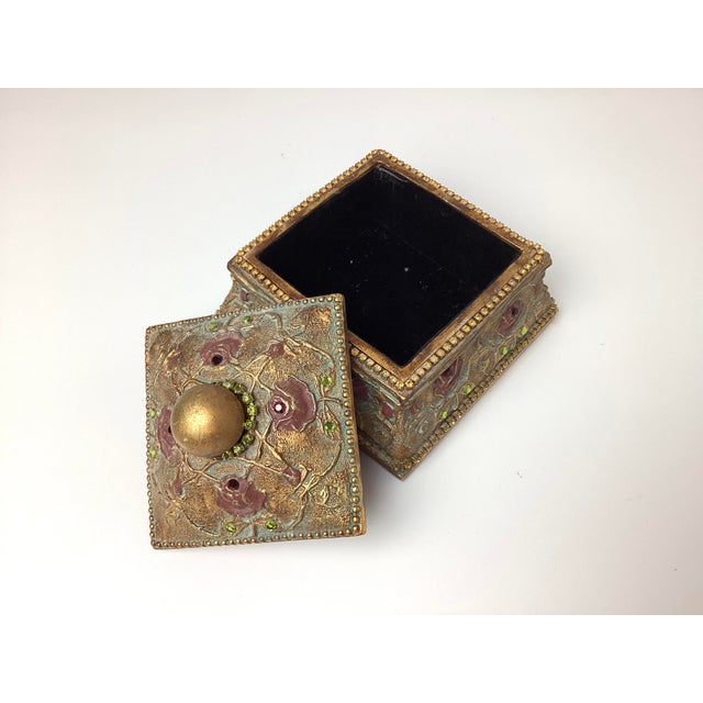 Small Belladonna Hand Made Jeweled Casket Box Made in Canada For Sale - Image 4 of 5