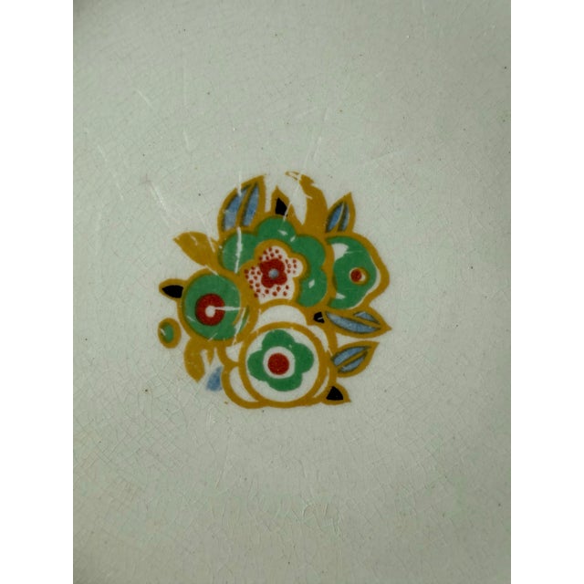 Ceramic Set of 8 Vintage Art Moderne Salad Plates by Baker & Co For Sale - Image 7 of 13