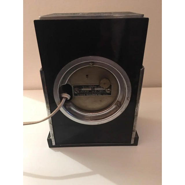 Brown 1930s Paul Frankl Art Deco Clock For Sale - Image 8 of 9