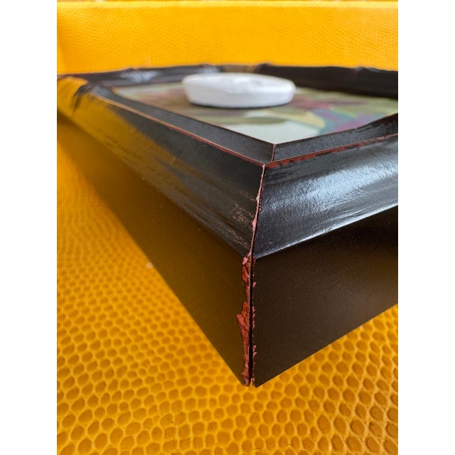 White Vintage Uk Grand Tour Plaster Intaglio Replica in Bamboo Frame For Sale - Image 8 of 8