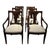 Empire Style Cherry Wood Dining Chairs Set of 4 Side Chairs For Sale