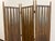 Vintage Walnut Three Panel Geometric Room Divider. For Sale - Image 15 of 18