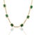 Postmodern VRJewels Luxury 6.2 Carat Emerald & Diamond 16 Inch Curb Link Chain Necklace in 14k Gold For Sale - Image 3 of 15