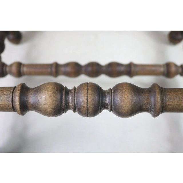 Wood Early 20th Century French Louis XIII Style Stool For Sale - Image 7 of 8