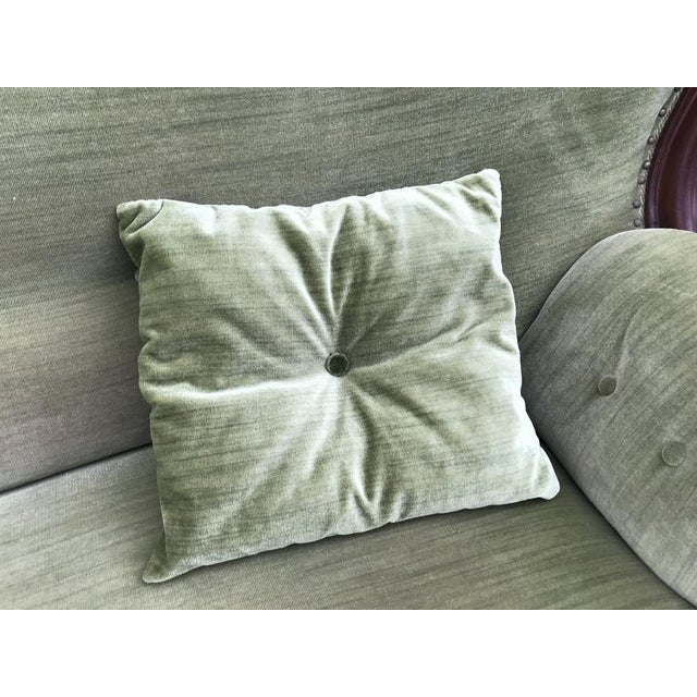 Antique Mahogany Sofa in Green For Sale - Image 5 of 18