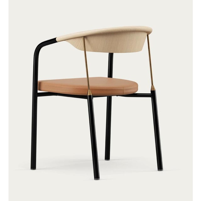 Contemporary Chairman Chair in Oak with Upholstery in Silt by Henrik Tengler for One Collection For Sale - Image 3 of 15