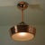 French Art Deco Copper and Satin Glass Flush Mount Pendant, 1930s For Sale - Image 10 of 12
