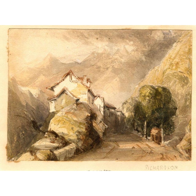 Thomas Miles Richardson Jr., Alpine Road, Mid 19th Century, Watercolour For Sale - Image 4 of 6