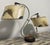 Mid-Century Modern 1950s Atomic Dual-Arm Table Lamp With Fiberglass Shades, Attributed to Majestic For Sale - Image 3 of 10