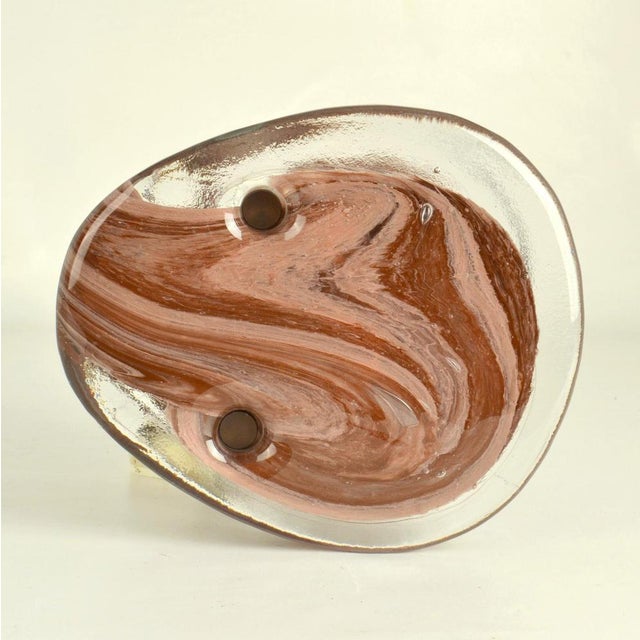 Pink Glass Push Pull Double Door Handles, 1960s, Set of 2 For Sale - Image 3 of 14