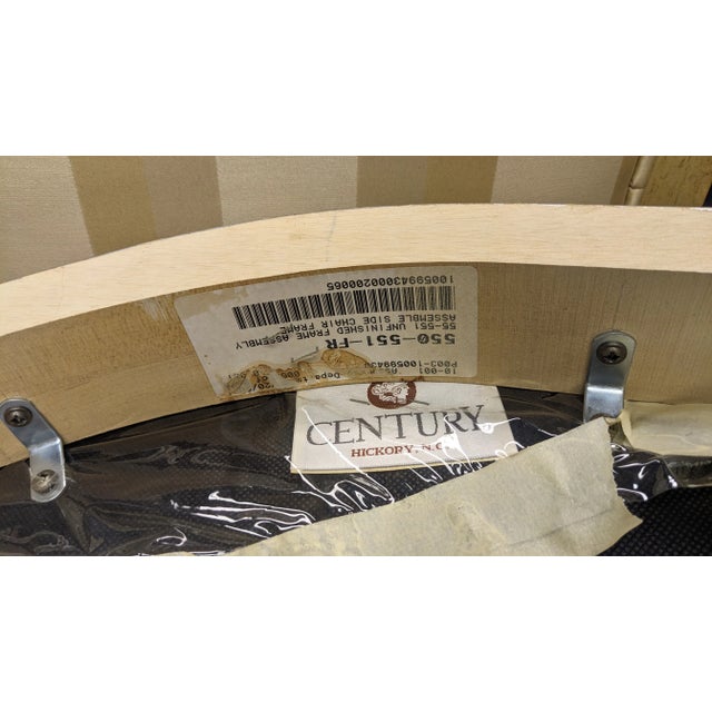 Late 20th Century Century Furniture Contemporary Pickled Oak Dining Chairs Patina Finish 3812s - Set of 6 For Sale - Image 12 of 12