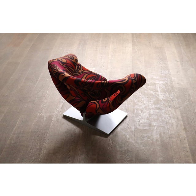 Ribbon Chair in Jack Lenor Larsen Momentum Fabric by Pierre Paulin for Artifort, 1990s For Sale - Image 14 of 17