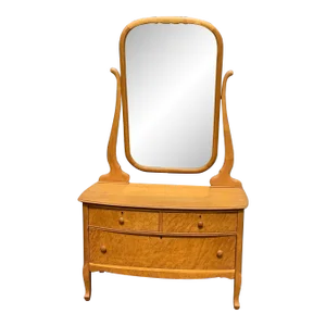 1910s Antique Birdseye Maple Princess Dresser