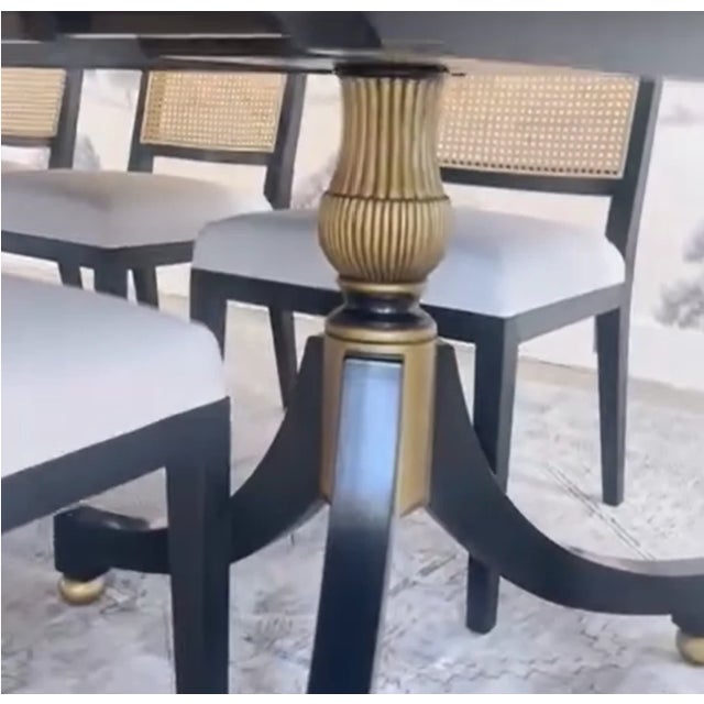 Traditional Lilian August Wessex Mahogony Double Pedestal Dining Table For Sale - Image 3 of 6