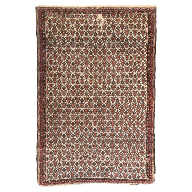 Antique Kurdish Rug, 1890s For Sale
