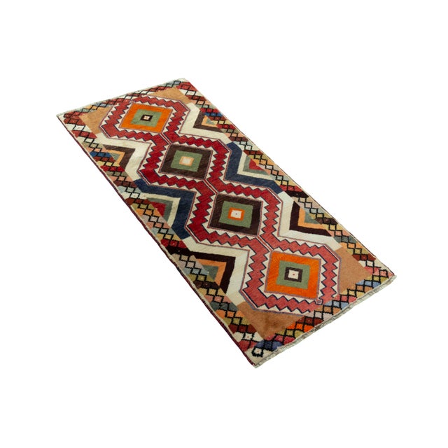 Mid-Century Modern Hand-Knotted Gabbeh Nomad Rug For Sale - Image 3 of 12