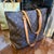 A 2000s Louis Vuitton Brown House's Signature Monogram Canvas Luco Tote Bag 8 For Sale - Image 9 of 17