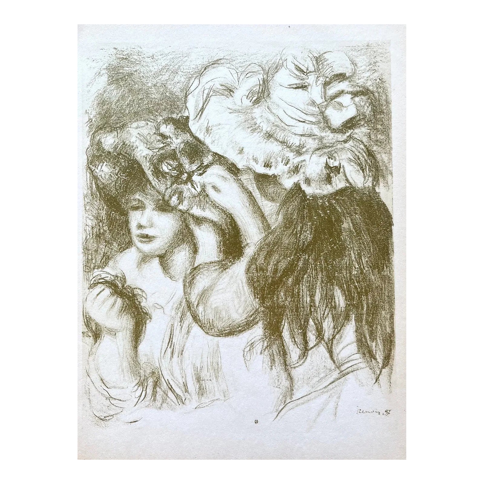 Pierre-Auguste Renoir Lithograph 4 Le Chapeau Epingle -1 Color | Chairish
