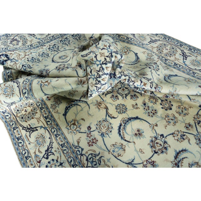 Hand-Knotted Oriental Rug with Silk Content For Sale - Image 11 of 13