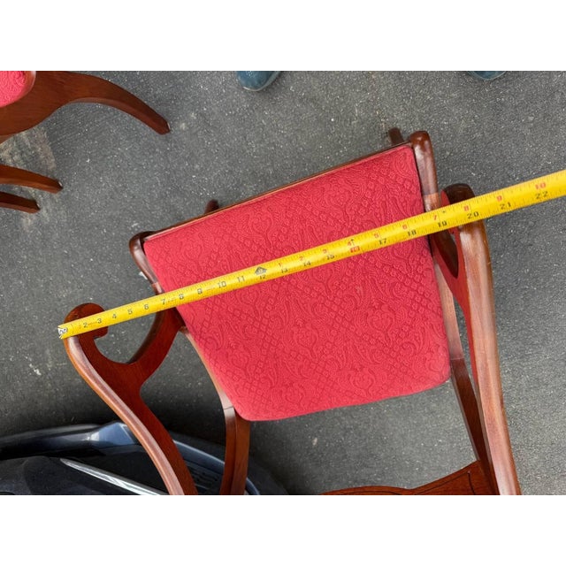 Mid 20th Century Set of 6 Federal Ducan Phyfe Style Dining Chairs For Sale - Image 10 of 17