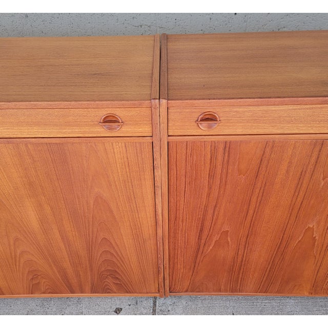 Mid-Century Modern Scandinavian Modern Teak Credenza by Tage Olofsson - A Pair For Sale - Image 3 of 18