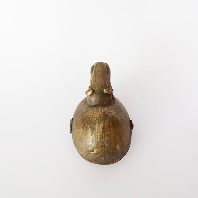 1960s 1960s Mid-Century Modern Silver Plated Hippopotamus Jewelry Box For Sale - Image 5 of 9