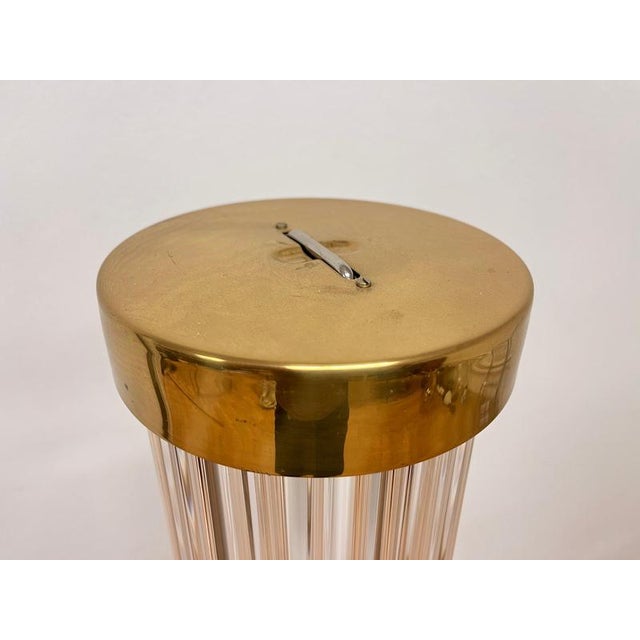 Mid-Century Modern Glass Brass Floor Lamp by J. Bejvl, 1960 For Sale - Image 4 of 10