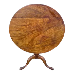 Antique English Georgian Style Tilt Top Side Table