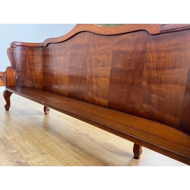 Vintage French Louis XVI King Size Bed Frame with Carved Headboard For Sale - Image 17 of 18