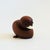 A mid century turned wood figurine in the shape of a Mandarin Duck. Adorable stylized features. Made in Japan by Senshukai...