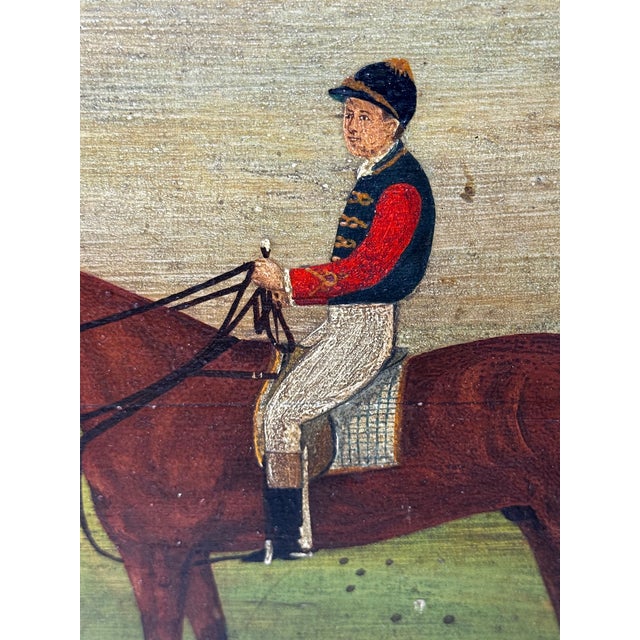 English English Oil Painting of Racehorse Persimmon With Jockey Jack Watts, Royal Thoroughbred Portrait Circa 1898 in the Manner of John Frederick Herring Sr. For Sale - Image 3 of 18